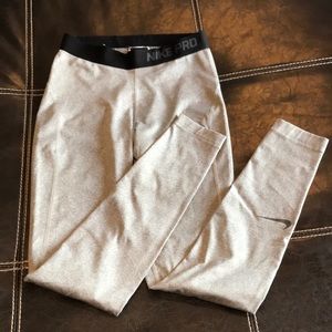 Grey Nike Pro Fill Length Leggings